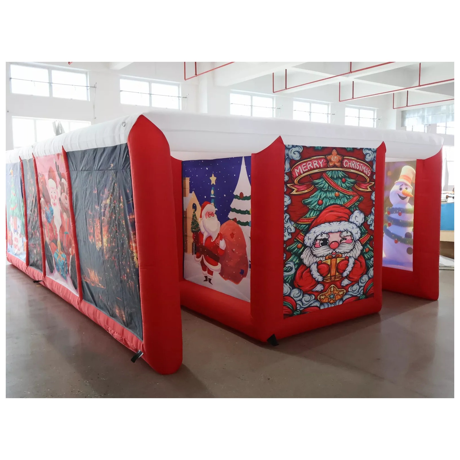 Outdoor Adventure Rentals - Czerwony, nadmuchiwany labirynt na zewnątrz 4x6m